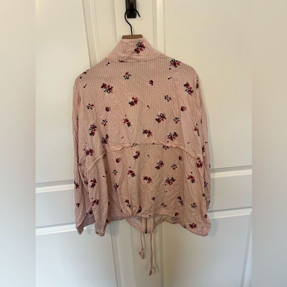 Torrid Pink Floral Stripe Twill Track Jacket 4X Ditsy Floral - Picture 12 of 16
